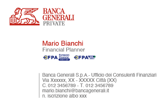 Immagine di BIGLIETTO DA VISITA CON LOGO EFPA EFPAESG