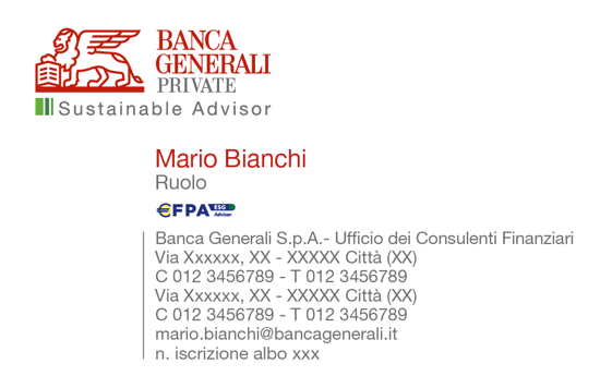 Immagine di BIGLIETTO DA VISITA SA CON LOGO EFPA ESG E CON DOPPIA RIGA CONTATTI